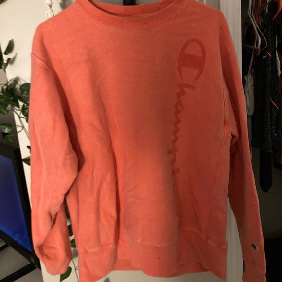 Champion | Tops | Coral Champion Crewneck | Poshmark